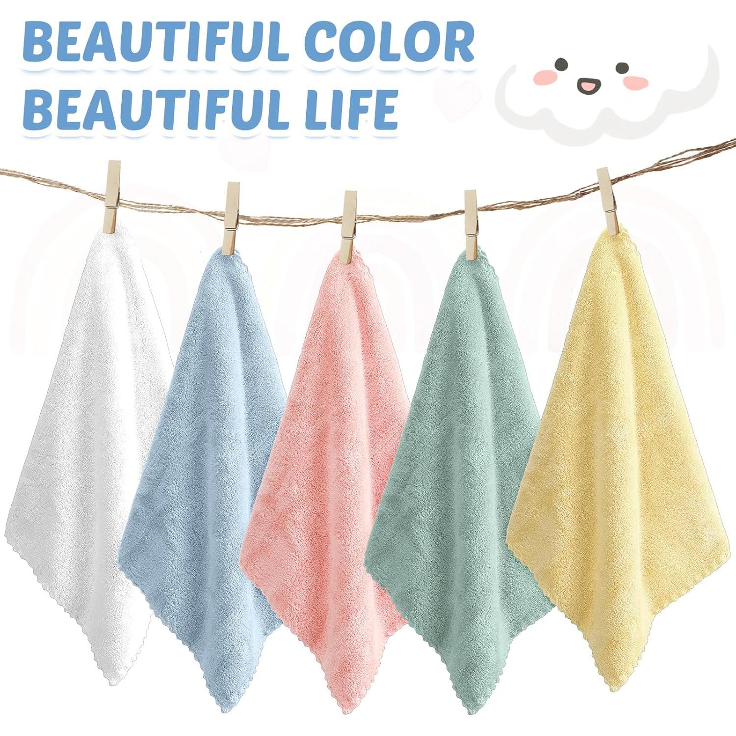 Paños de Baño para Bebés Newwiee 120 Piezas Fleece Coral