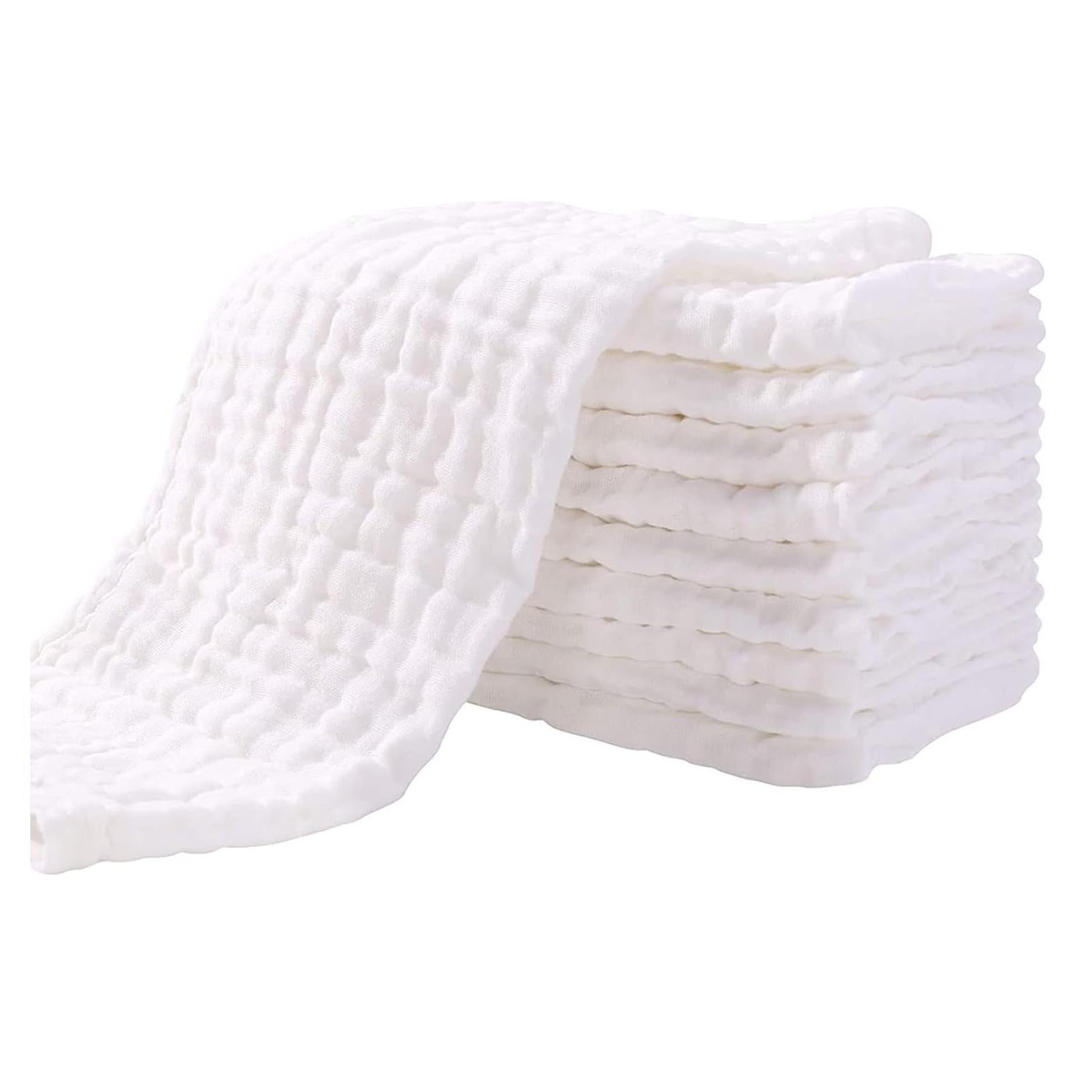 Pañuelos de Eructo Yoofoss 10 Piezas 100% Algodón Orgánico Grande