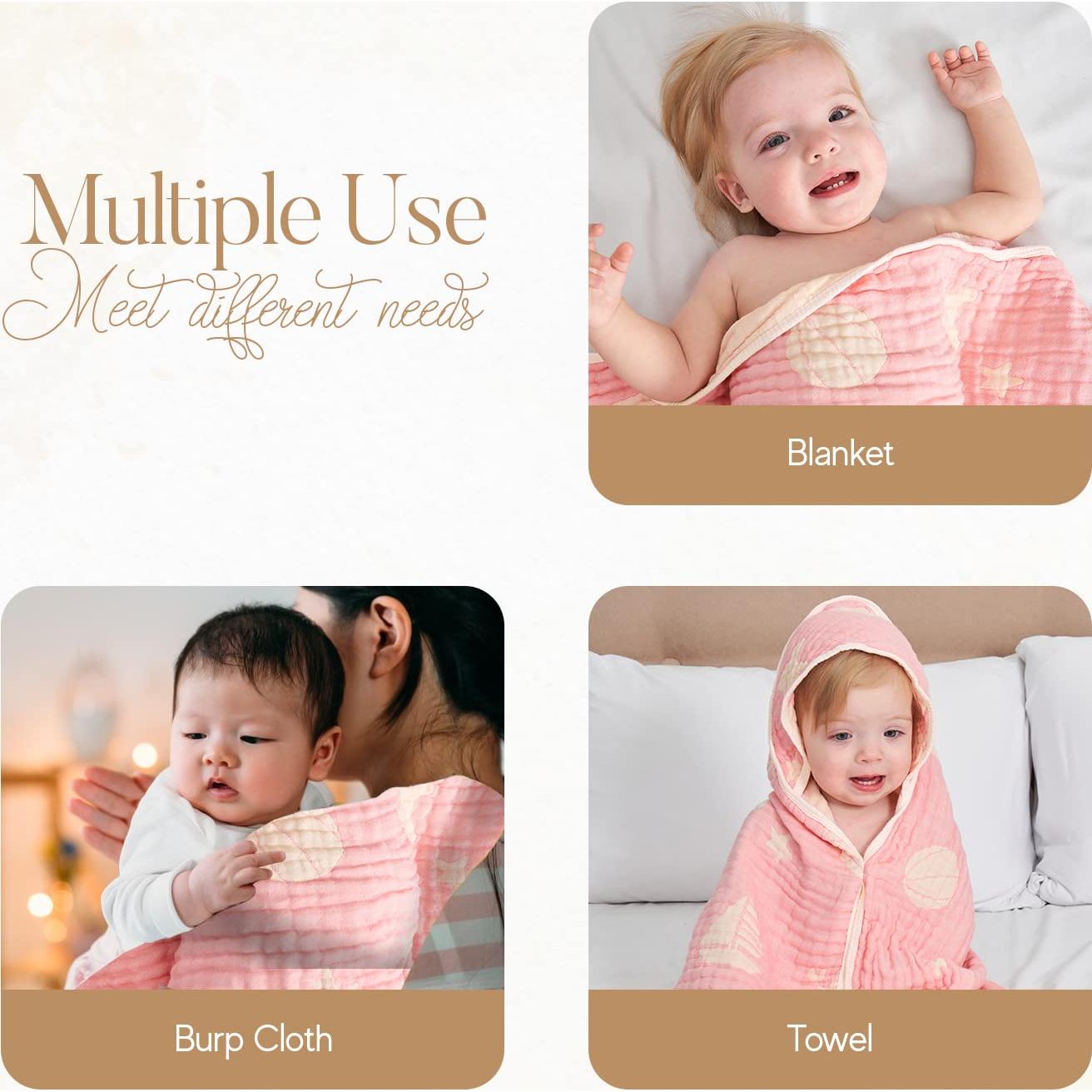 Toalla de Baño con Capucha HardNok Rosa Oceánico 81x81 cm