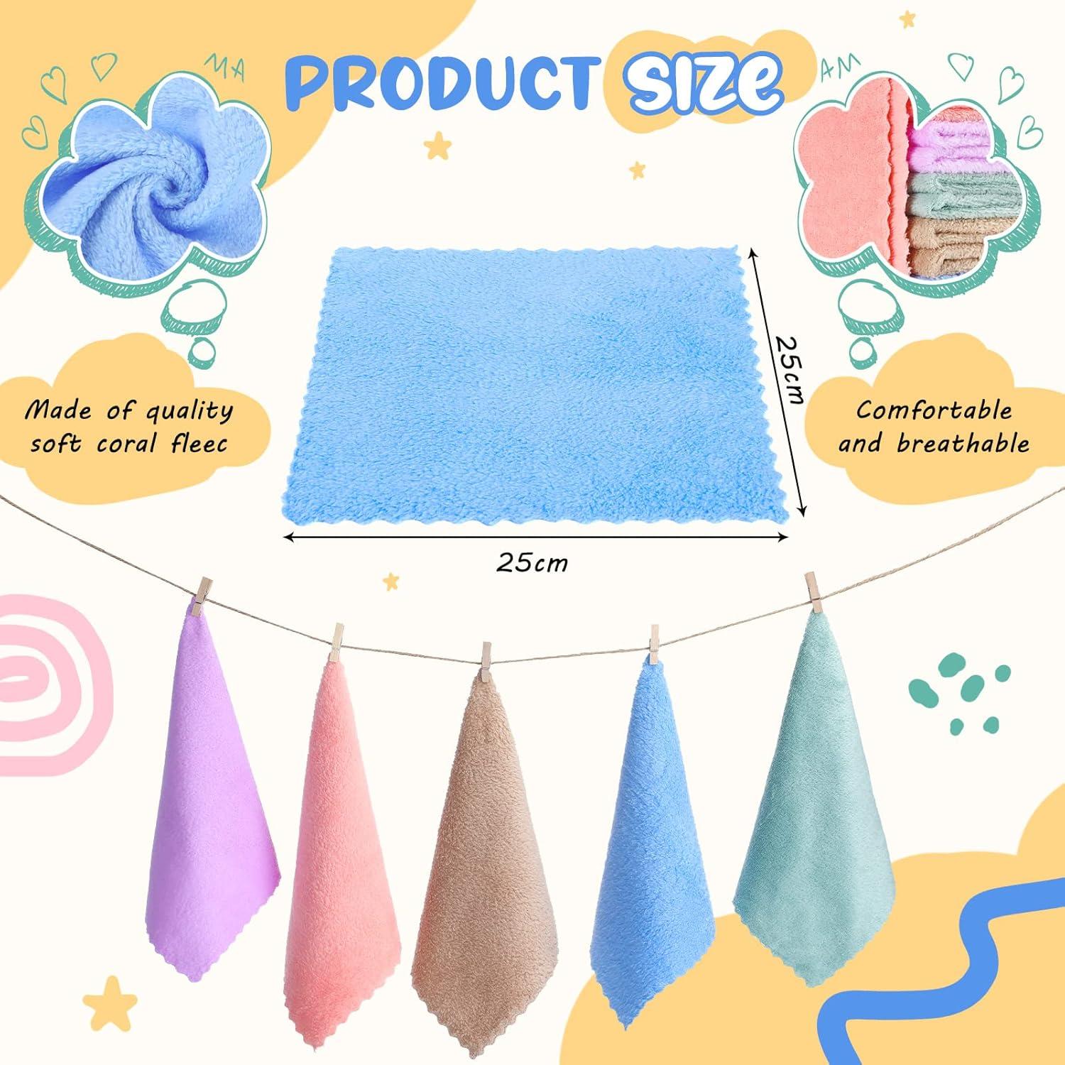 Paquete de 100 Toallitas de Microfibra Handepo 25x25 cm Colorido