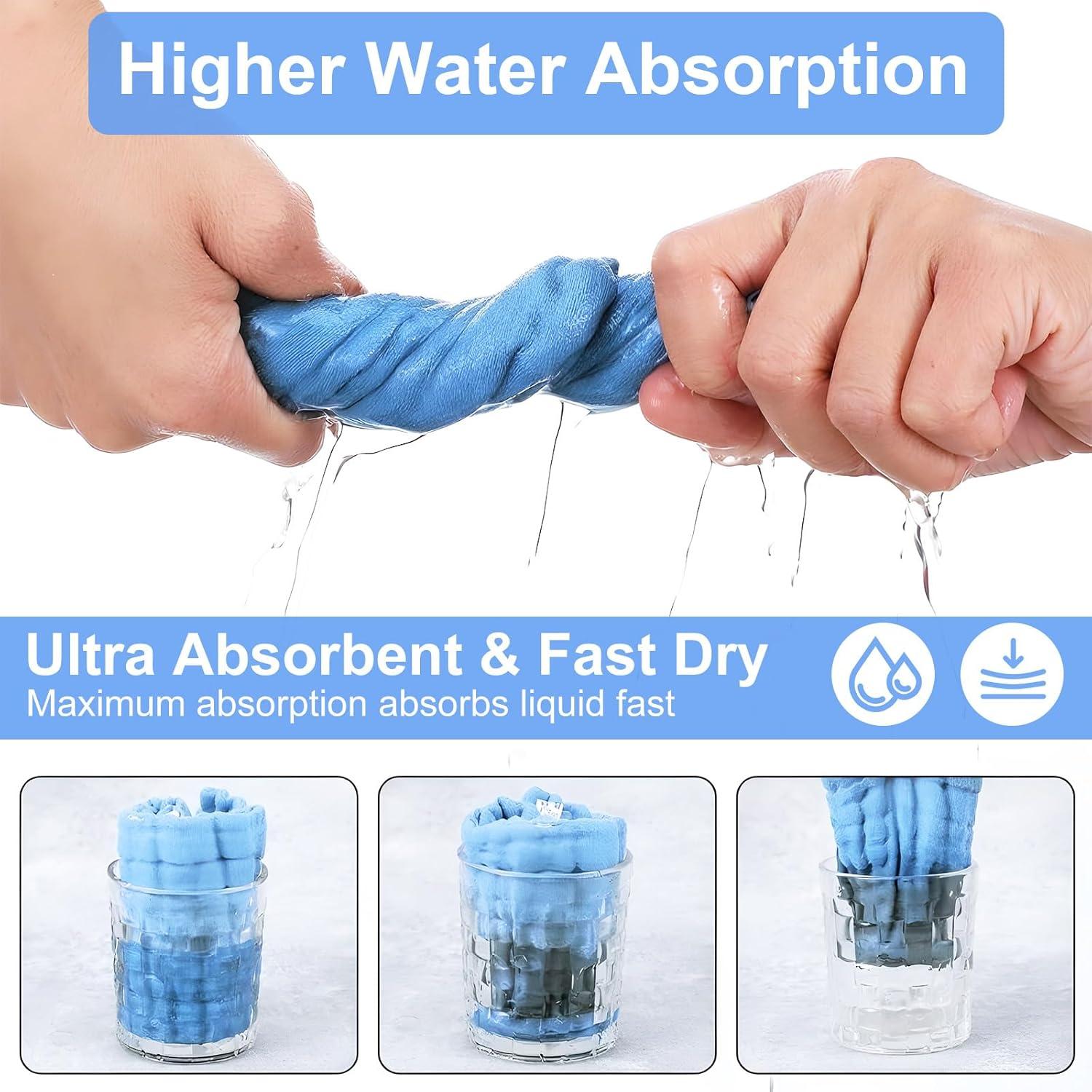 4 Paños de Muselina para Bebés Qianyu 100% Algodón Multicolor