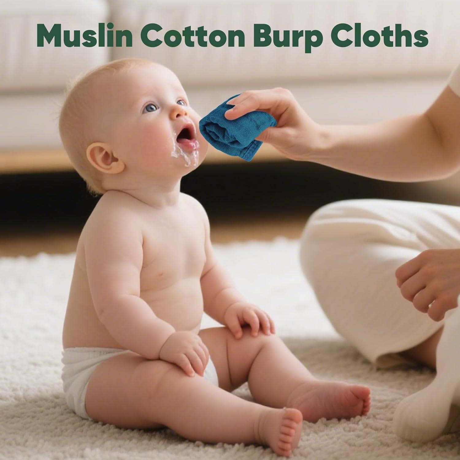 Toallitas para Bebé 100% Algodón 30x30 cm 6 Piezas