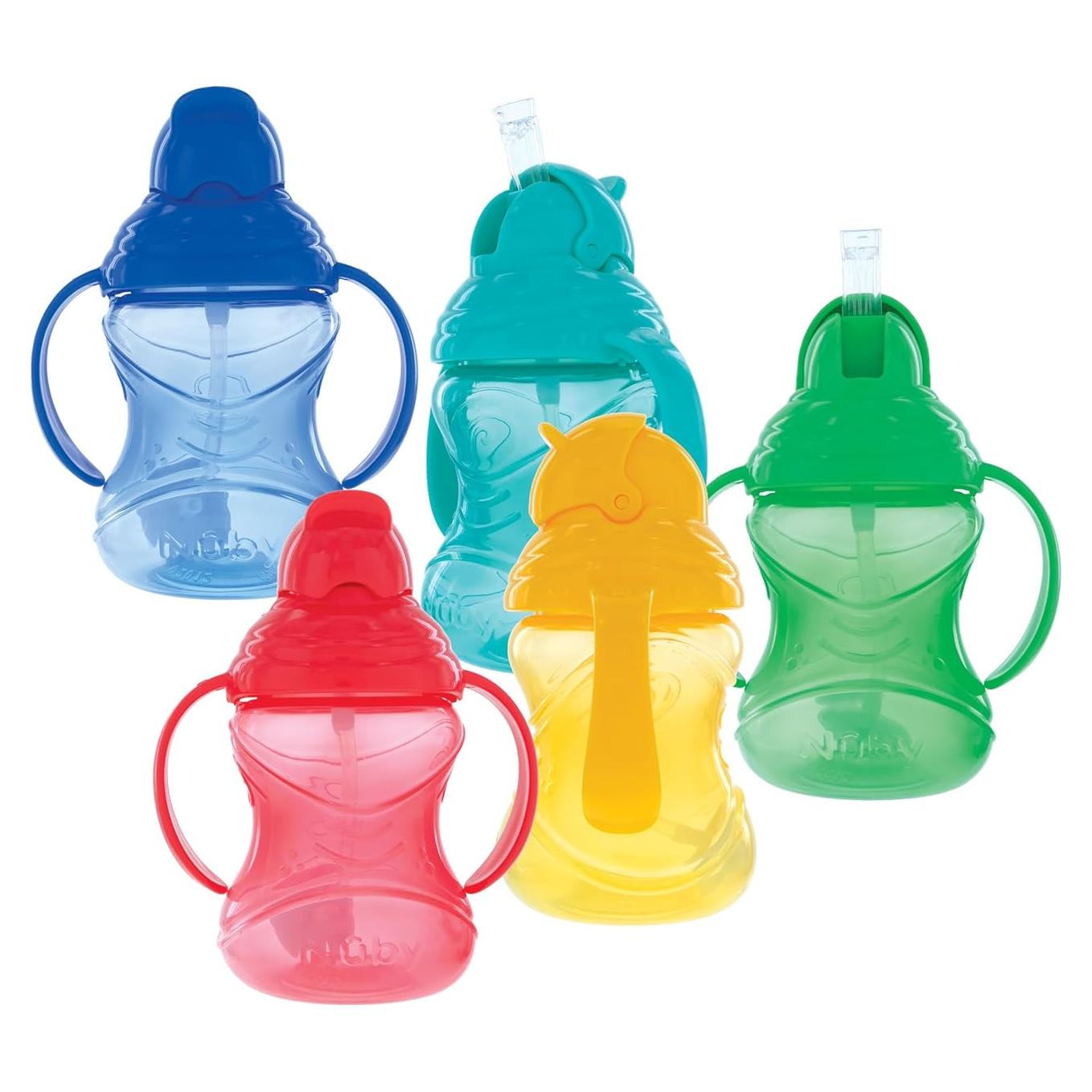 Taza Nuby No-Spill Flip N' Sip 226.8 ml Multicolor