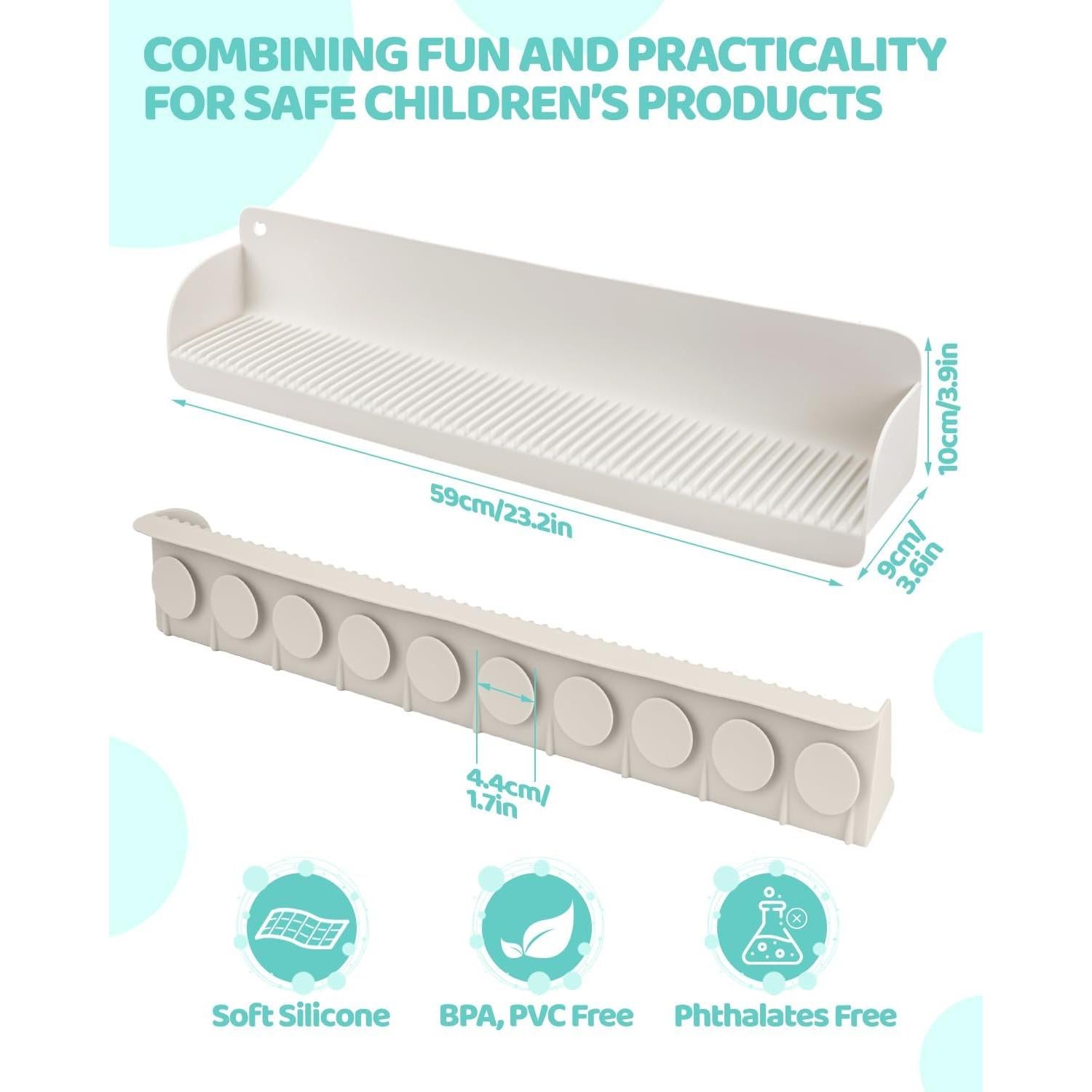 Protector de Salpicaduras para Bañera Cfyosnk 23.2" Silicona