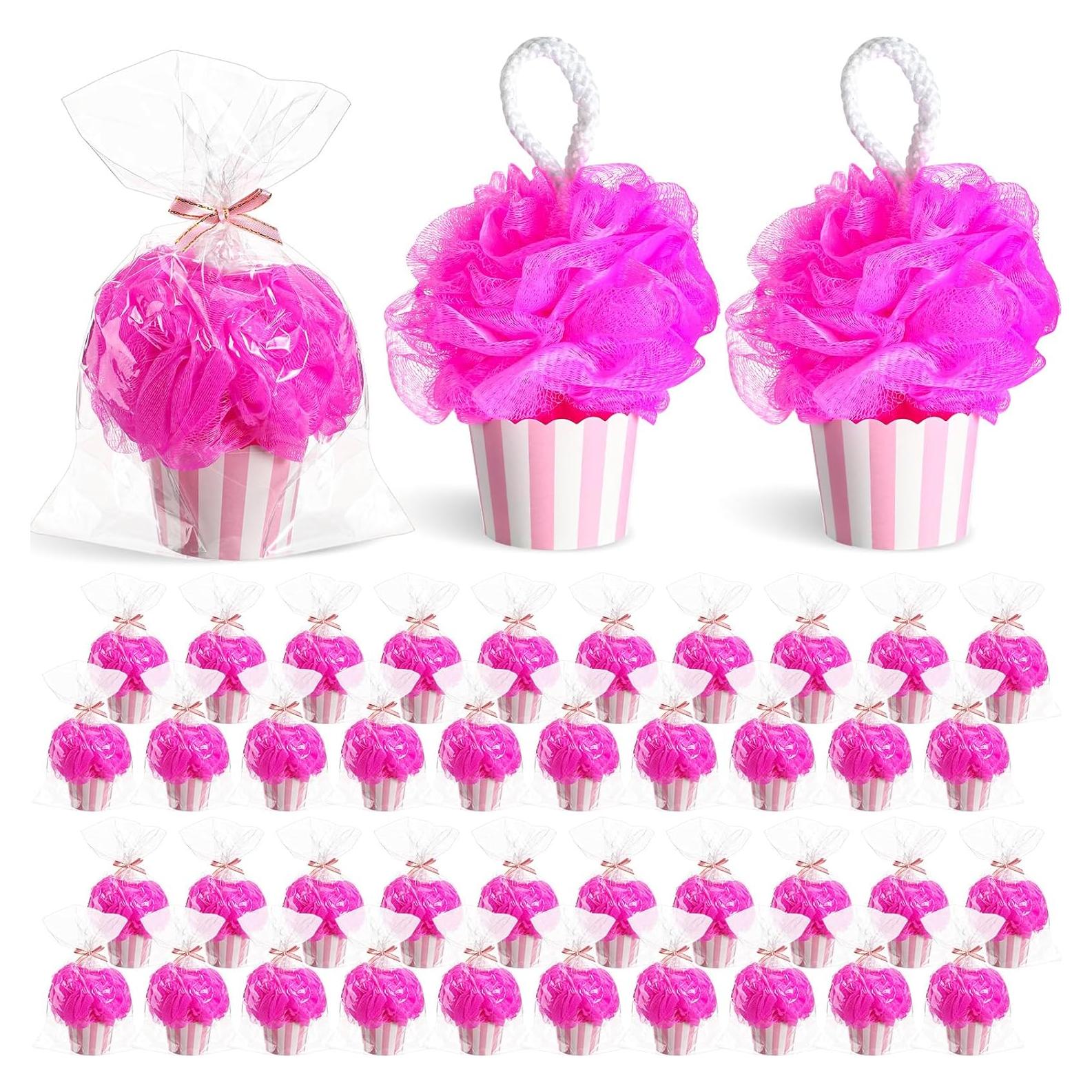 50 Conjuntos de Regalos Baby Shower Rosa - Esponjas y Decoración