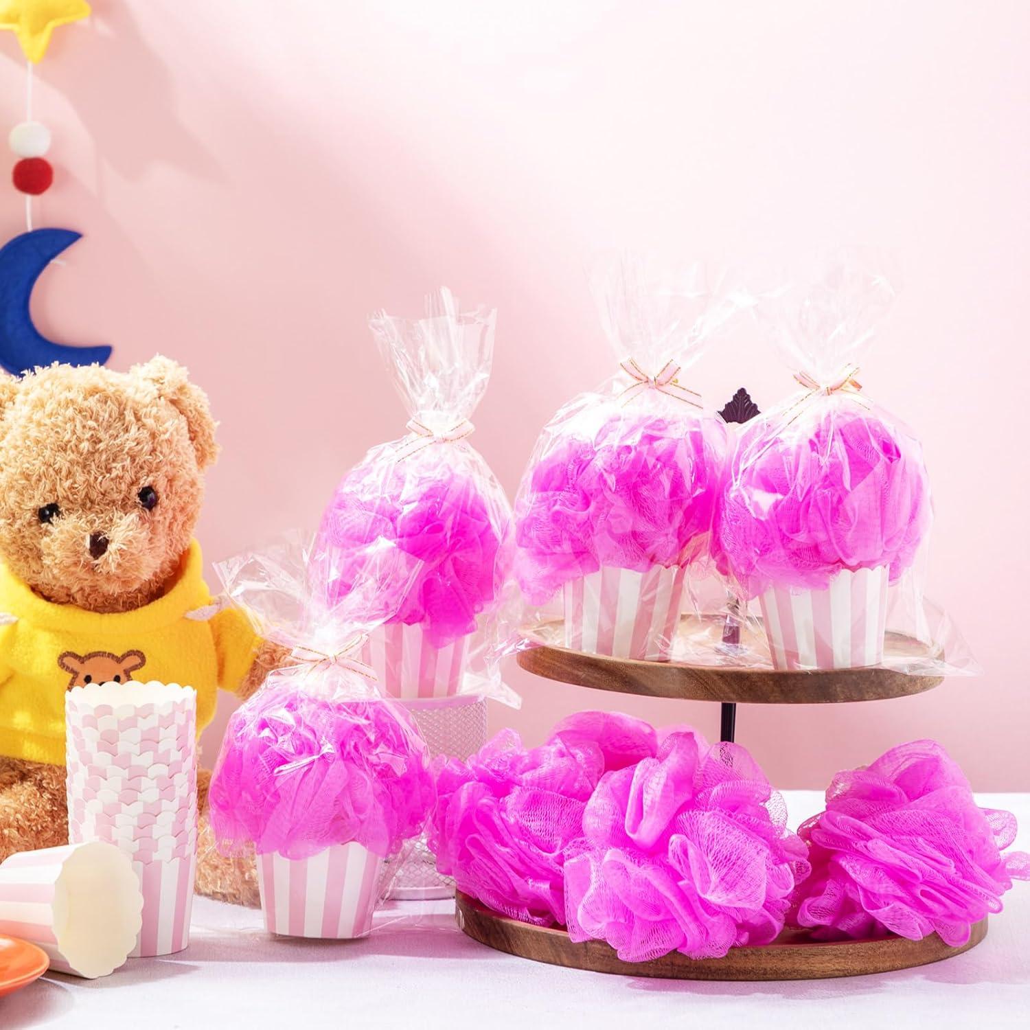 50 Conjuntos de Regalos Baby Shower Rosa - Esponjas y Decoración