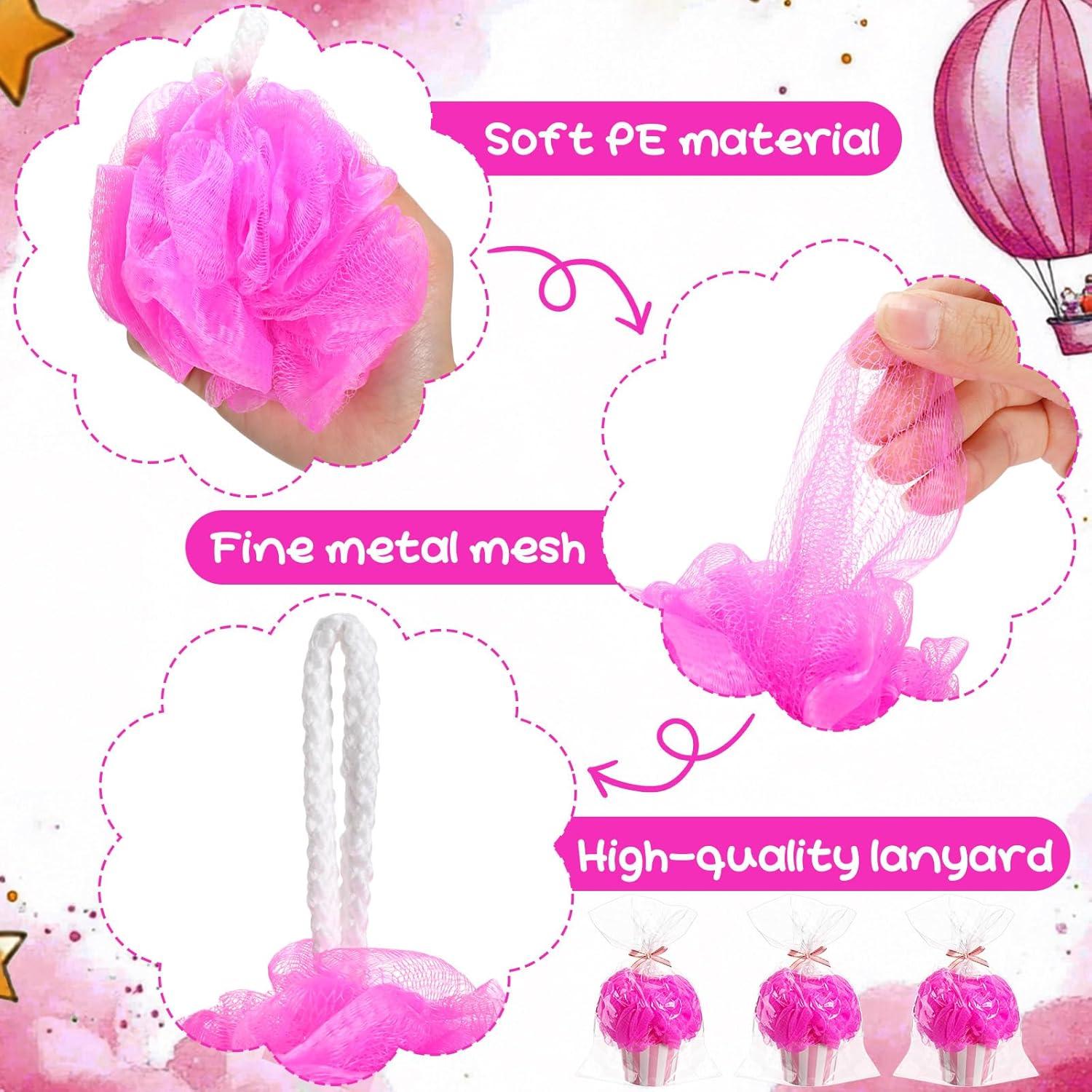 50 Conjuntos de Regalos Baby Shower Rosa - Esponjas y Decoración