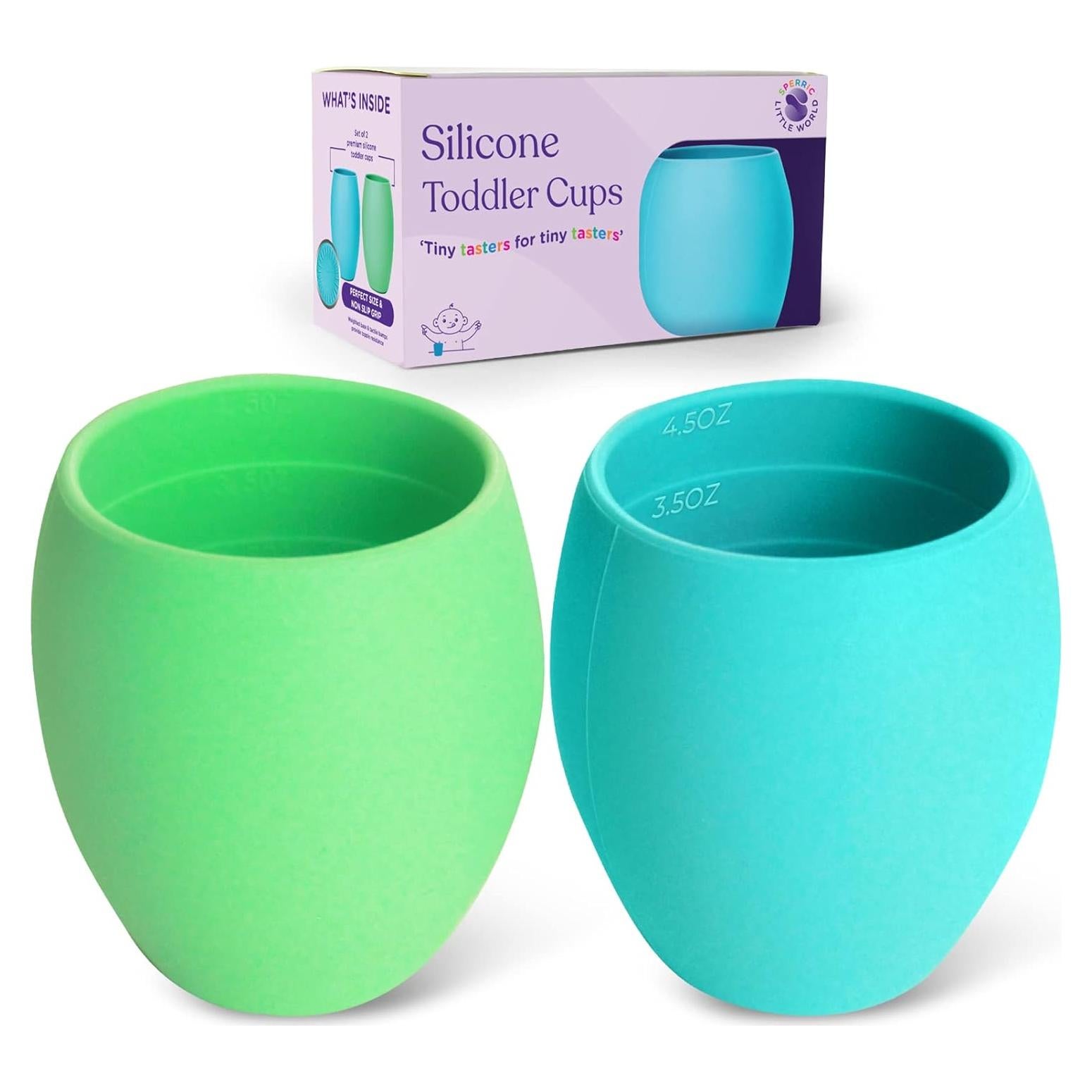 Tazas Mini de Silicona Sperric para Niños - 2 Unidades 133 ml