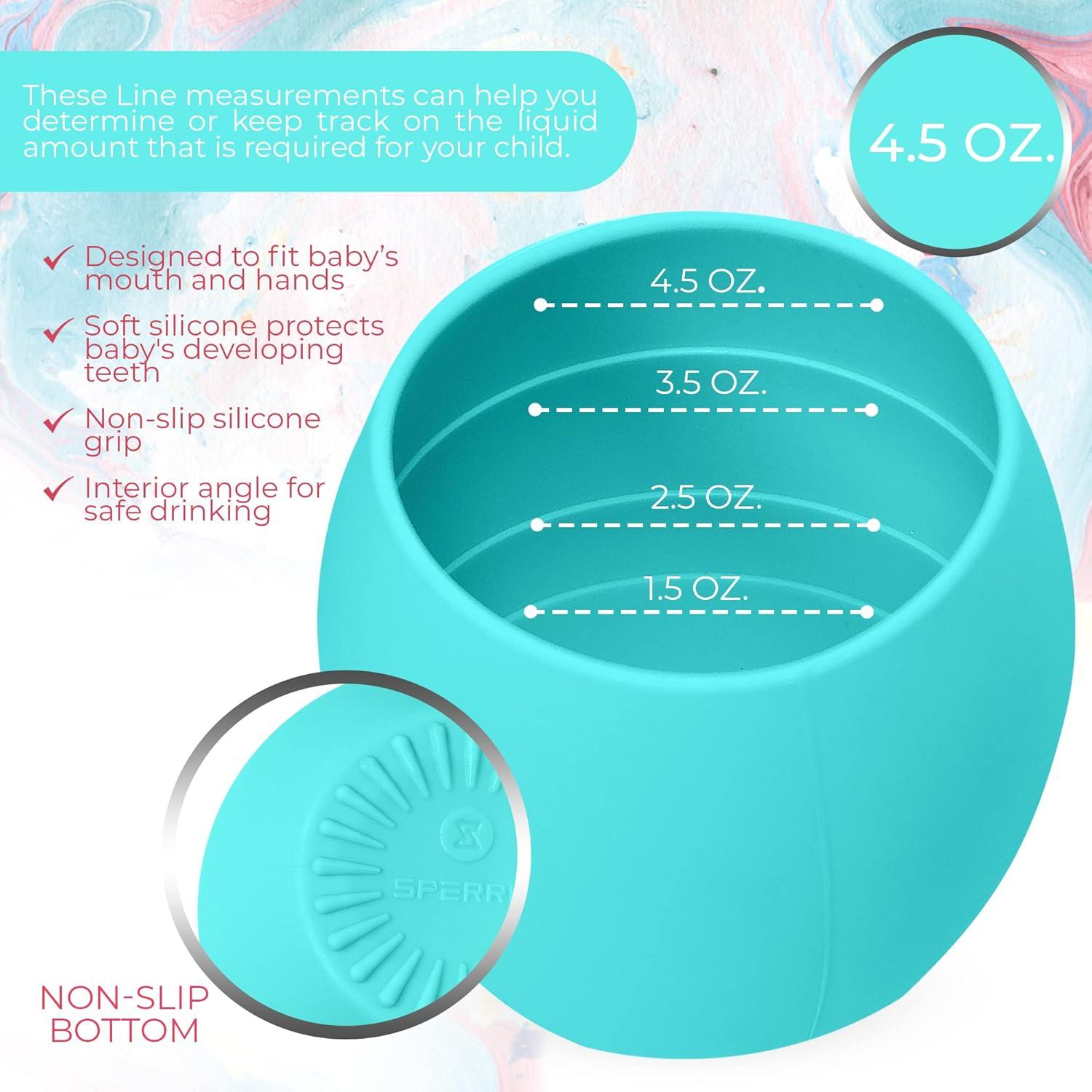 Tazas Mini de Silicona Sperric para Niños - 2 Unidades 133 ml