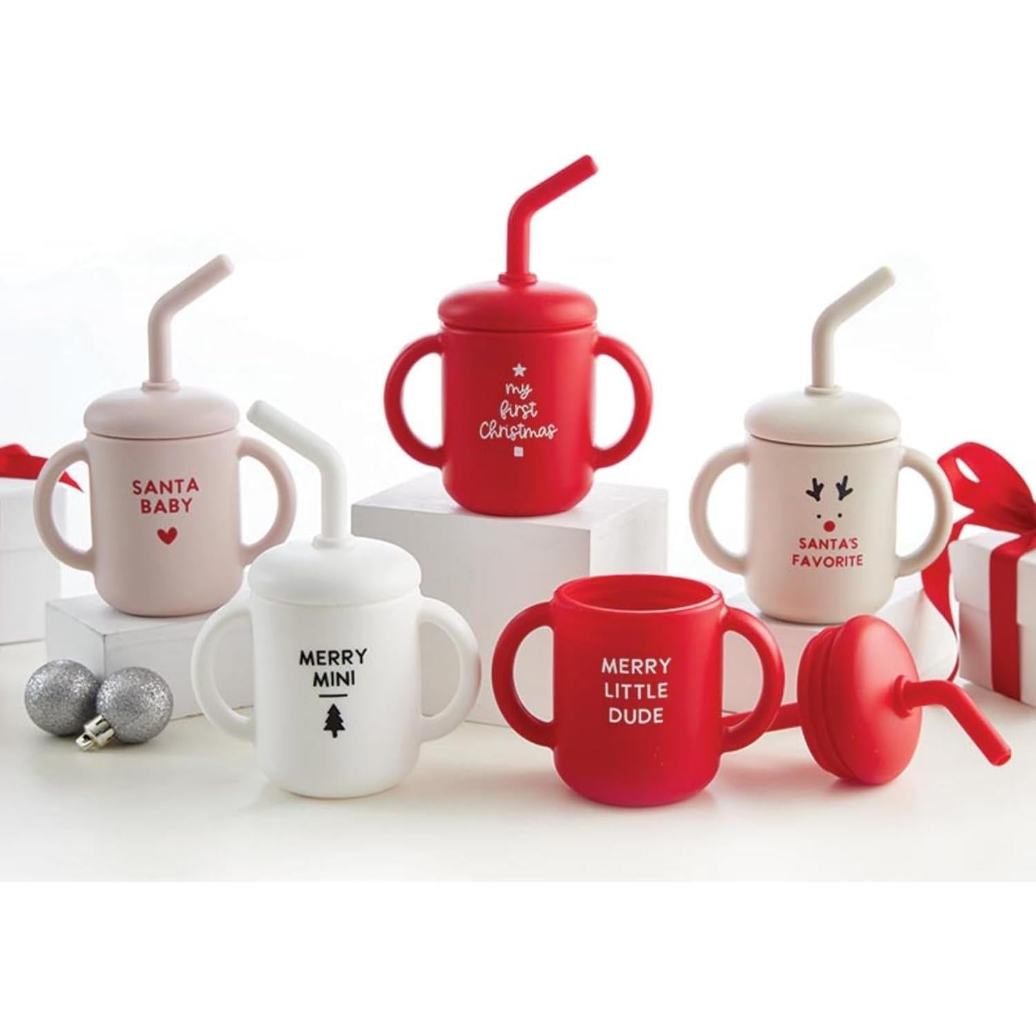 Taza de Entrenamiento Navideña Stephan Baby 118 ml Silicona