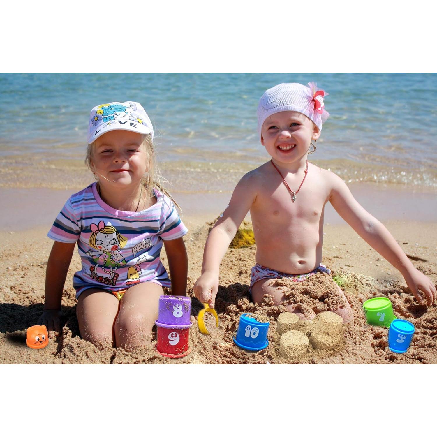 Juego de 17 Tazas Apilables Multicolor Ella Dream para Bebés