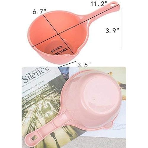 Set de 3 Cucharones de Plástico para Baño y Cocina 28.5cm