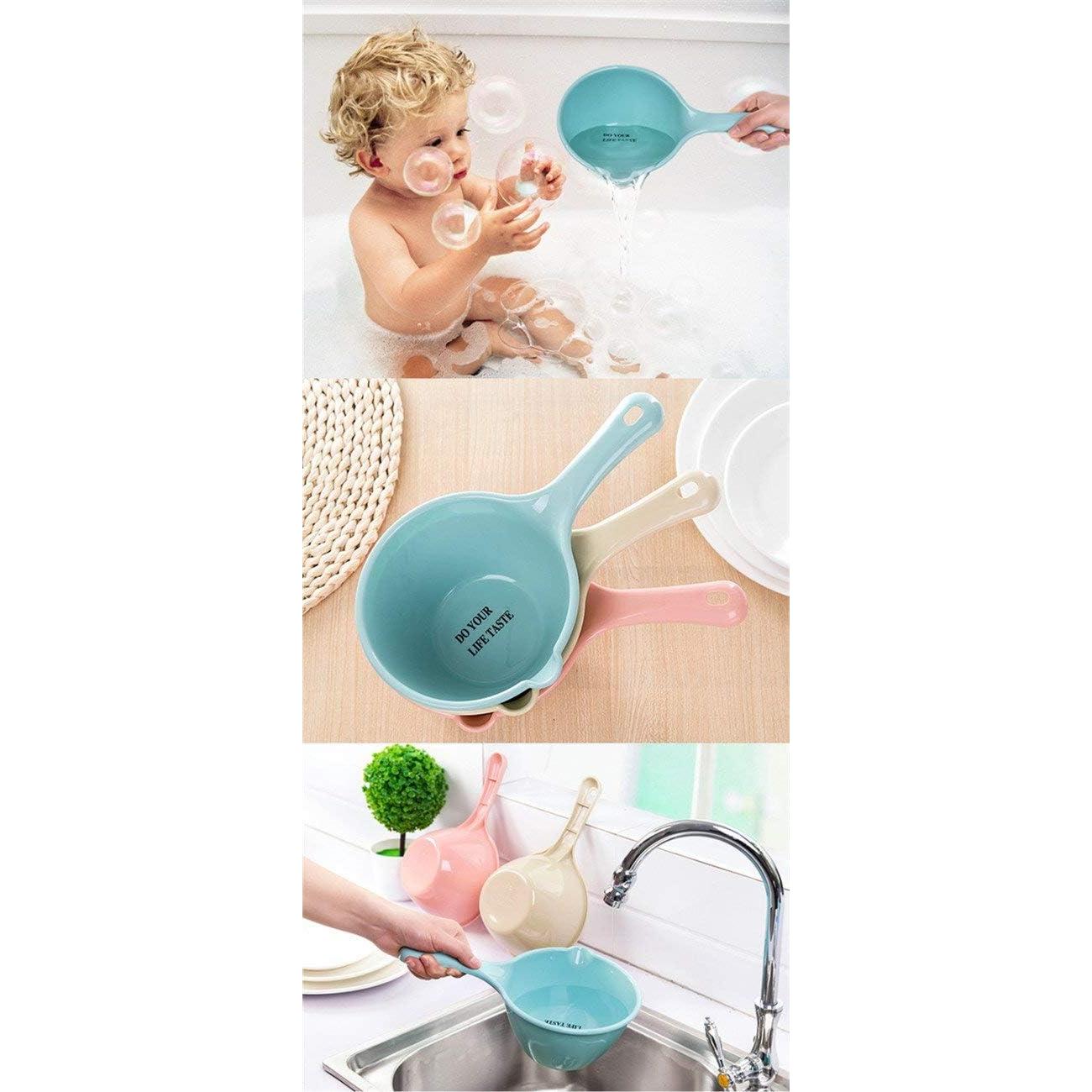 Set de 3 Cucharones de Plástico para Baño y Cocina 28.5cm