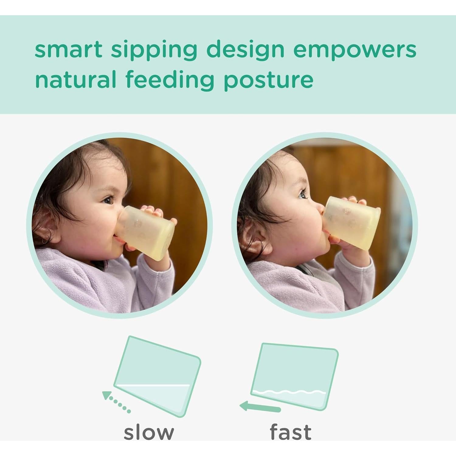 Olababy Primera Taza Entrenadora de Silicona 56.7g Lila