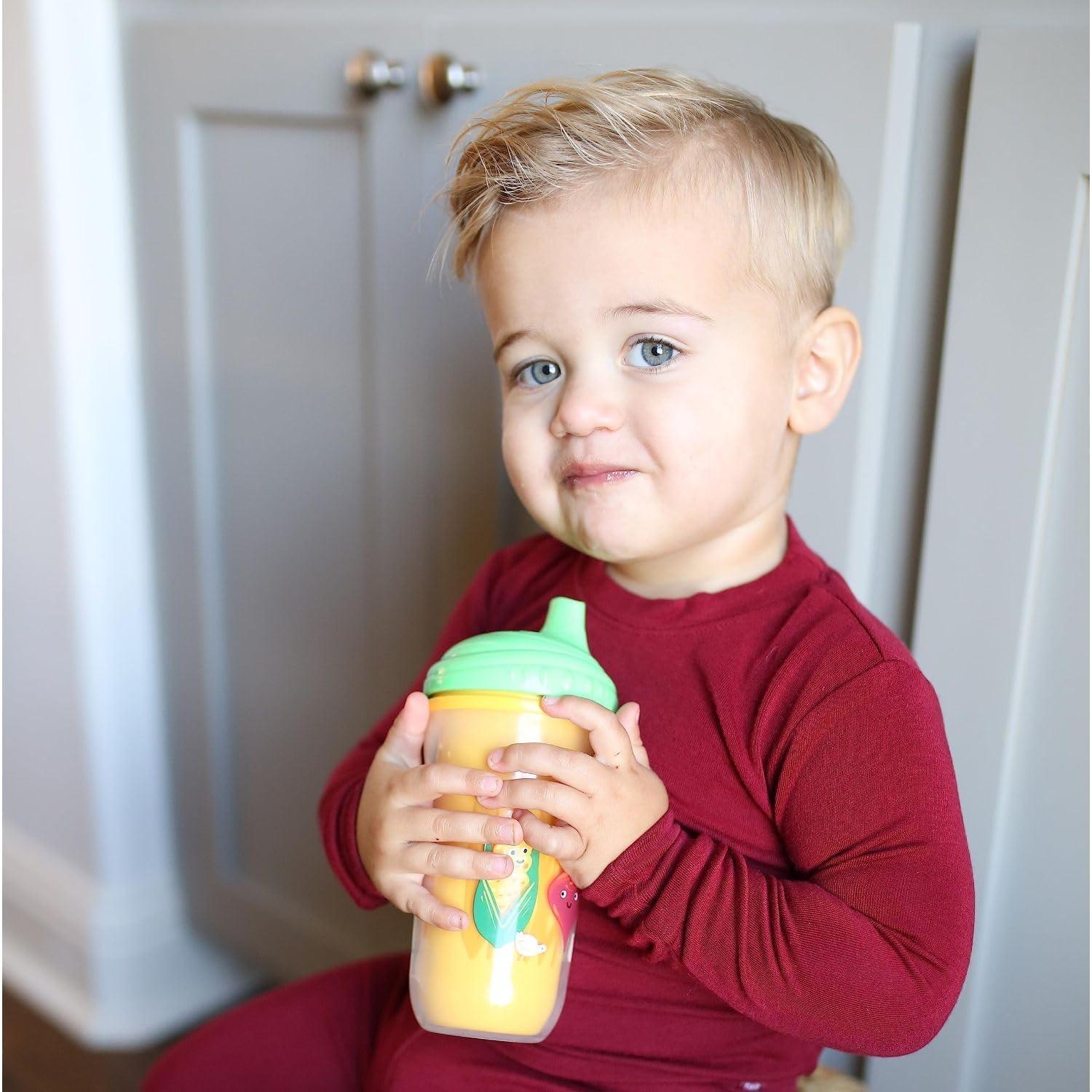 Taza Aislada No-Spill Nuby 266 ml Pico Duro 2 Unidades