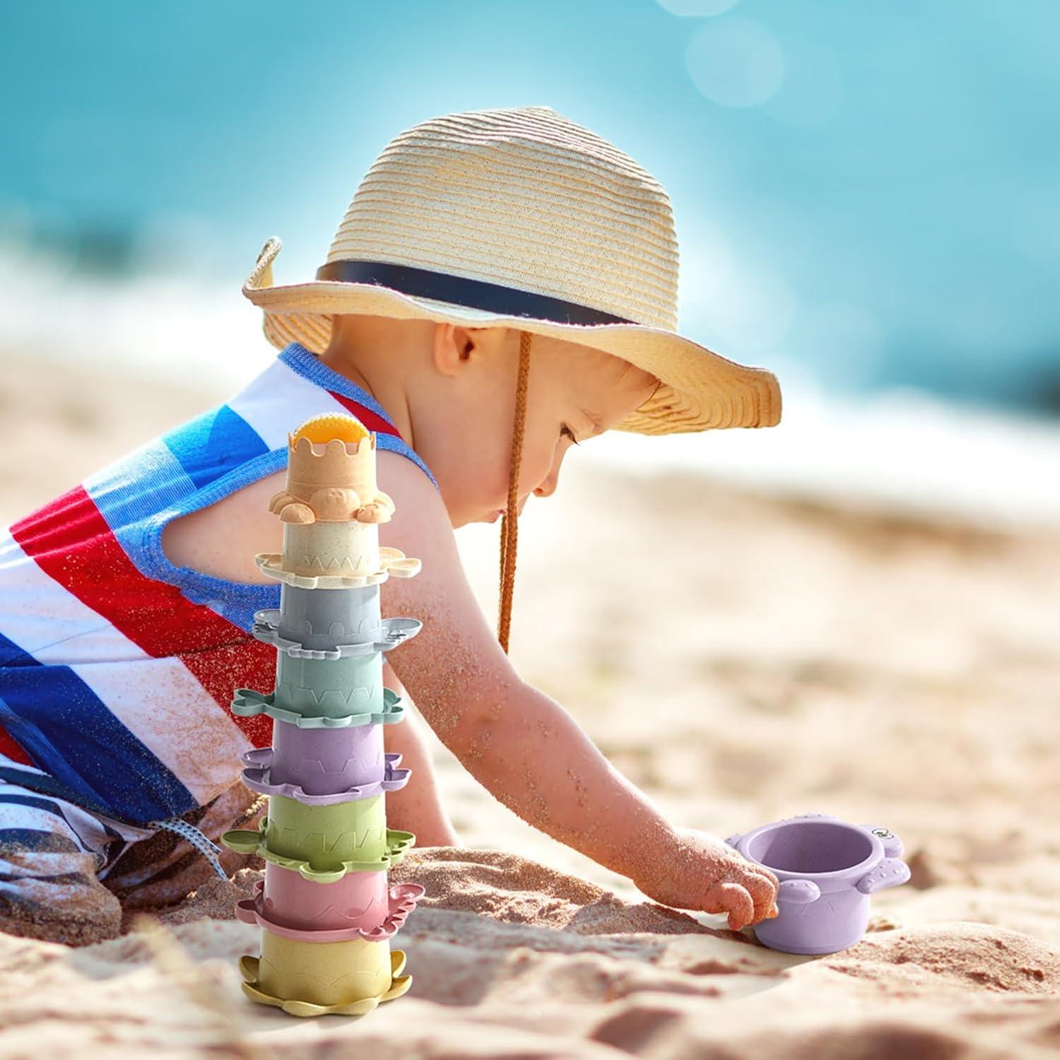 Juguetes de Baño para Bebés AMCHSURI 14 PCS Coloridos