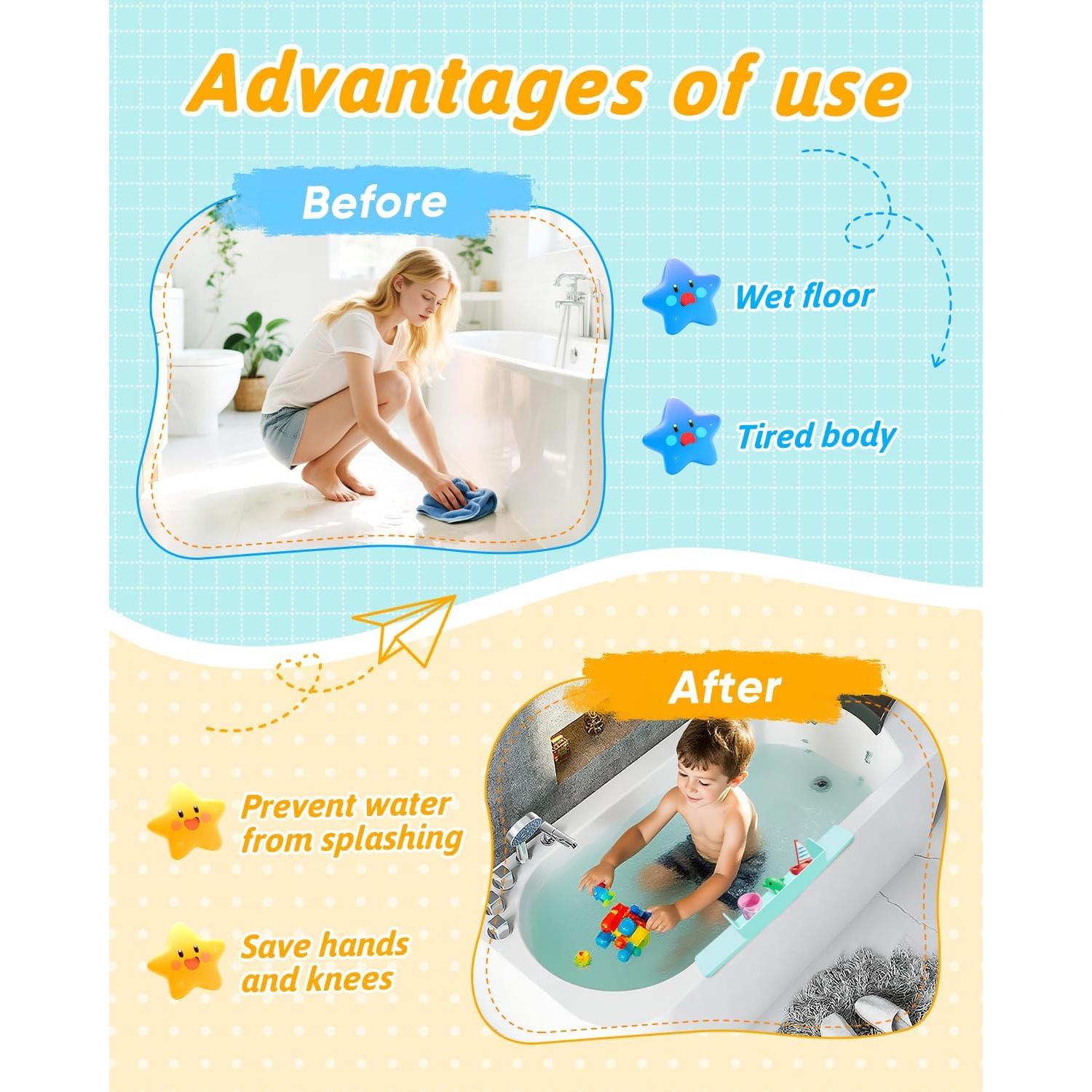 Protector de Salpicaduras de Silicona Bathiin Verde 40 cm