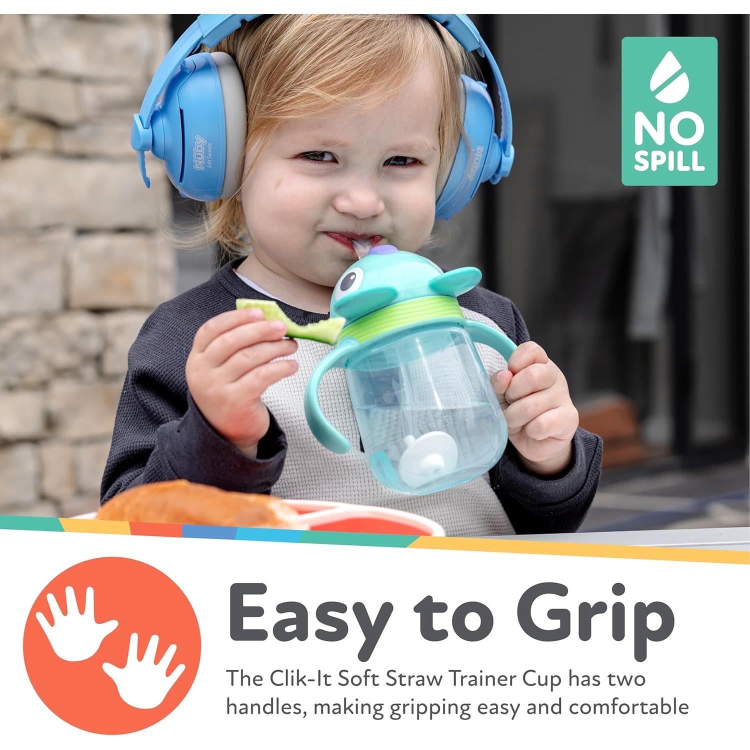 Taza Entrenadora Nuby Clik-It 240 ml Jirafa Sin Derrames