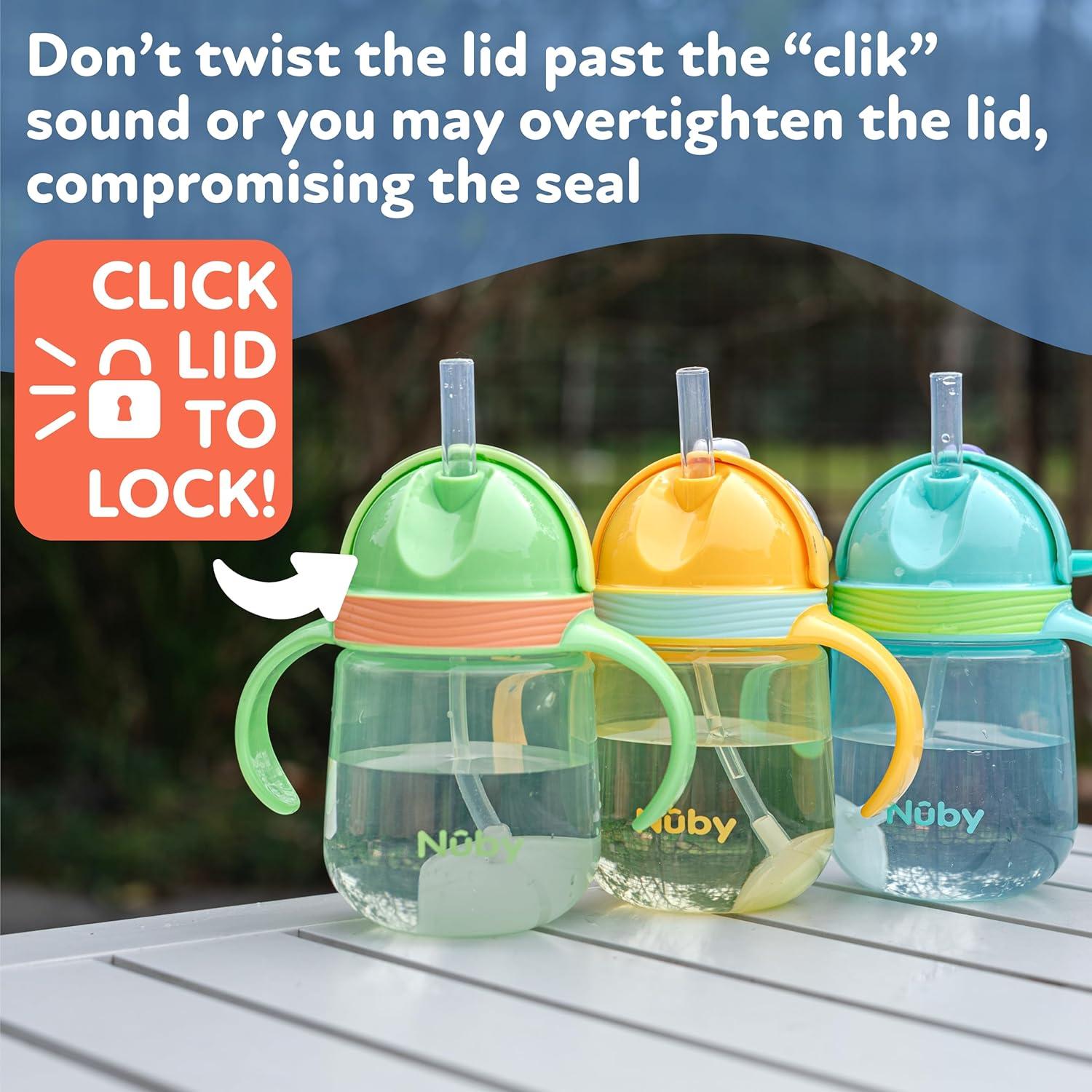 Taza Entrenadora Nuby Clik-It 240 ml Jirafa Sin Derrames