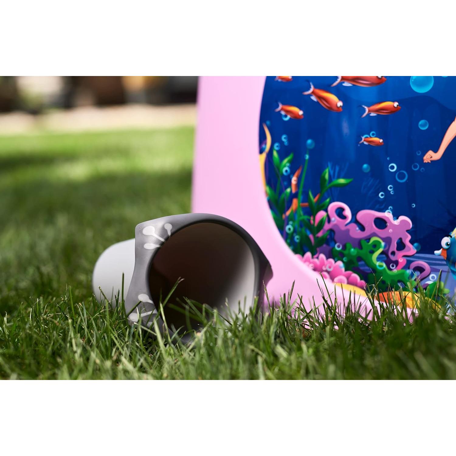 Taza de Baño Plástico 800ml Rinser Cascada Gris - Hecho en EE. UU.