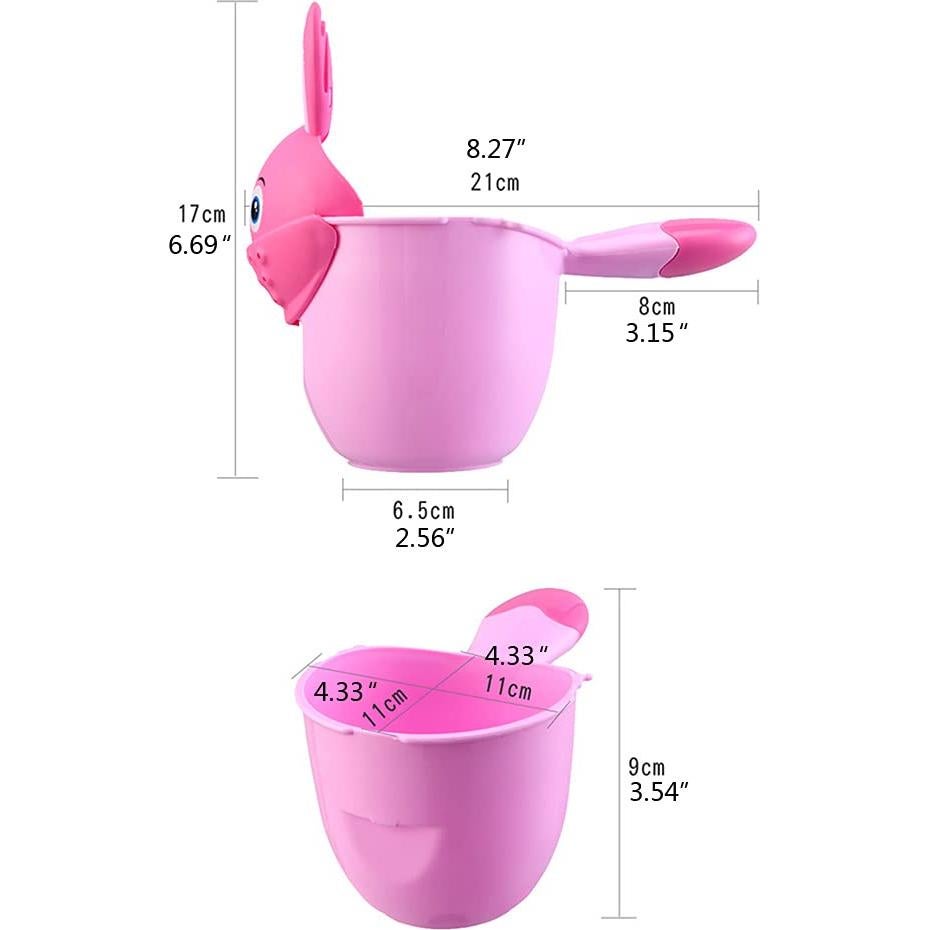 Taza de Enjuague para Bebés 17x21cm - No Tóxica Verde Claro