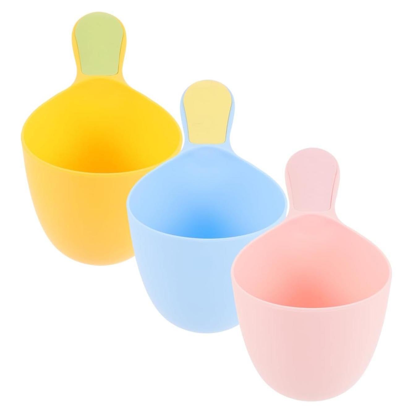 Set de 3 Tazas de Baño OKUMEYR para Enjuagar Cabello