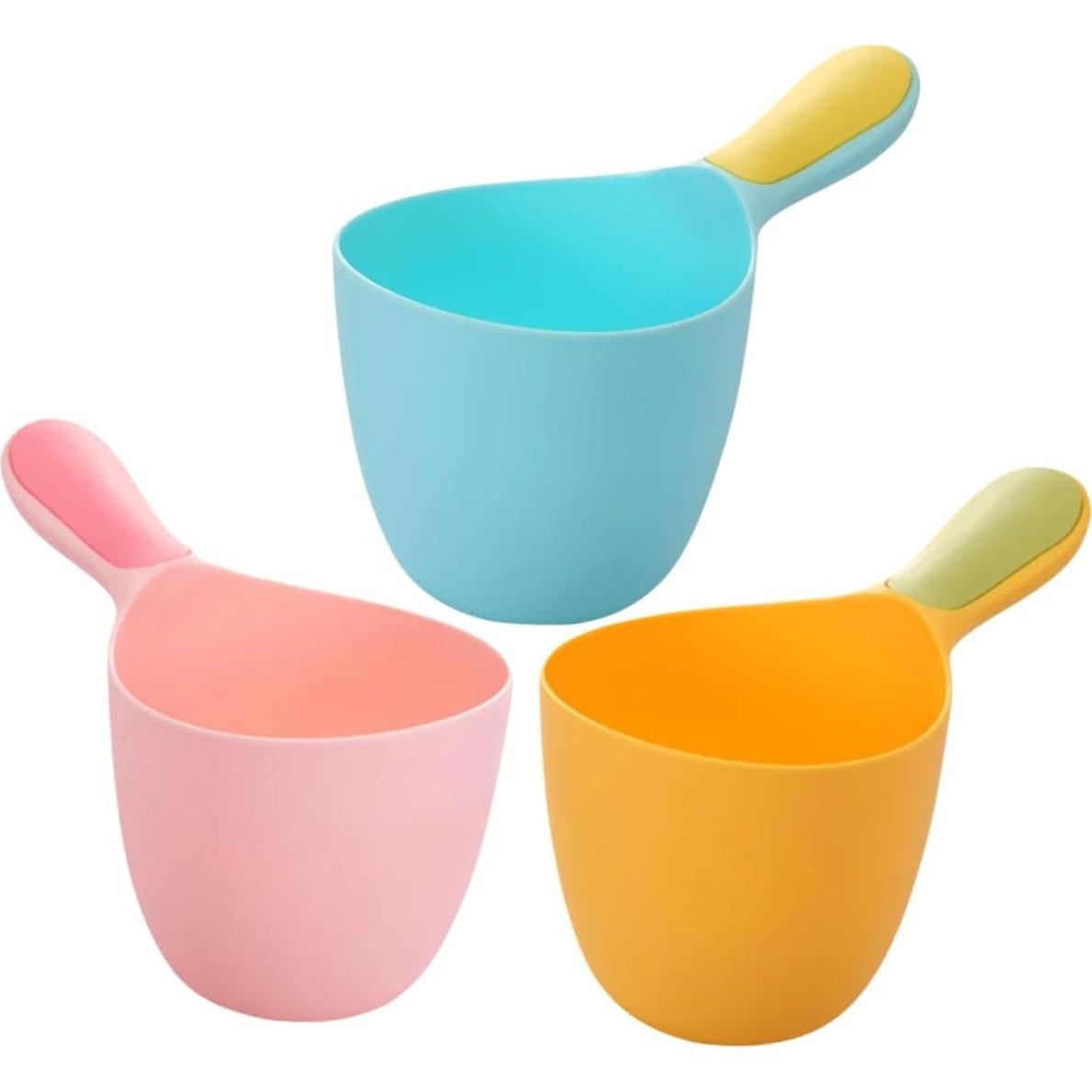 Set de 3 Tazas de Baño OKUMEYR para Enjuagar Cabello