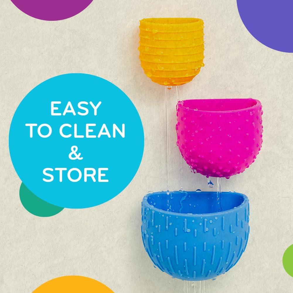 Juguetes de Agua Mobi Oomplz - Tazas Apilables para Bebés