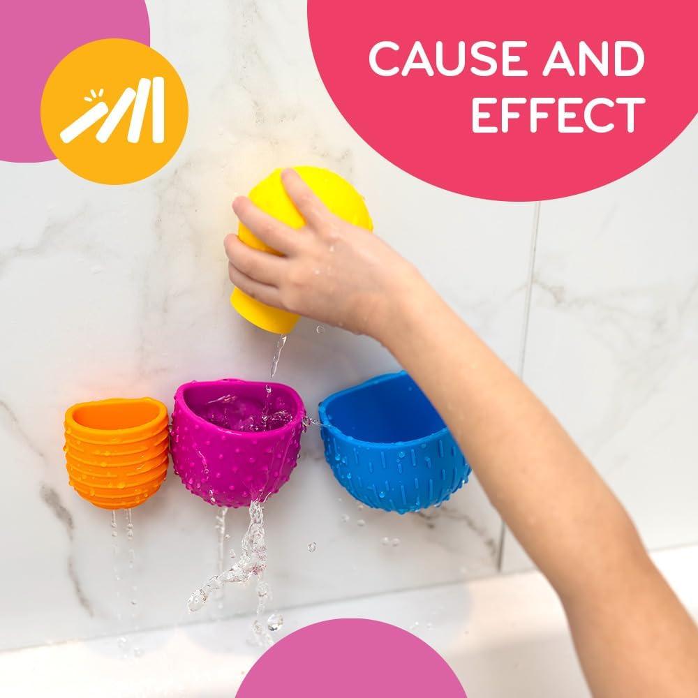 Juguetes de Agua Mobi Oomplz - Tazas Apilables para Bebés