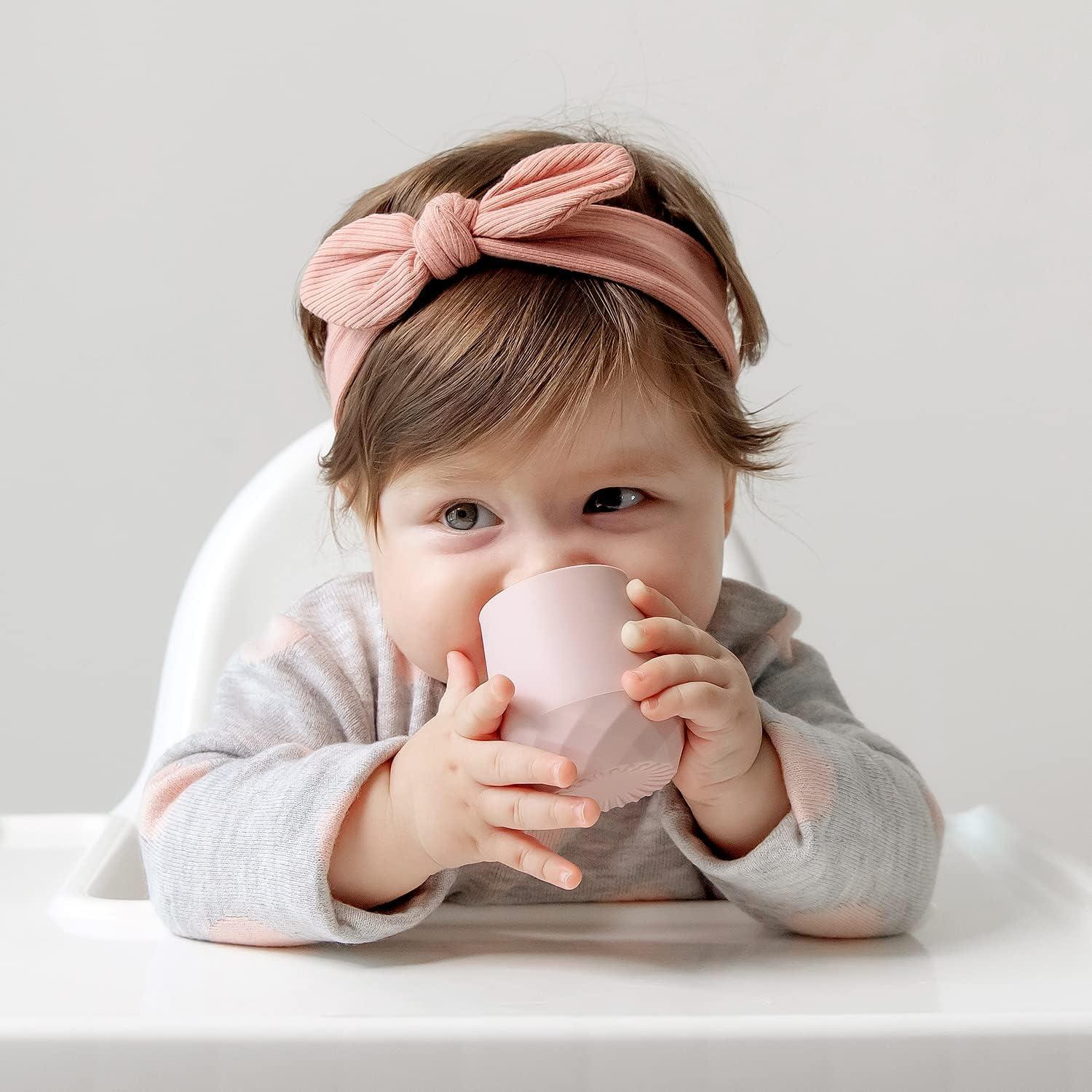 Tazas de Silicona para Bebés SAMiGO 60 ml Rosado - Entrenamiento