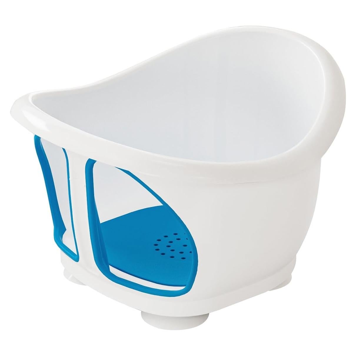 Silla de Baño para Bebés GiggleGlow con Ventosas - Azul