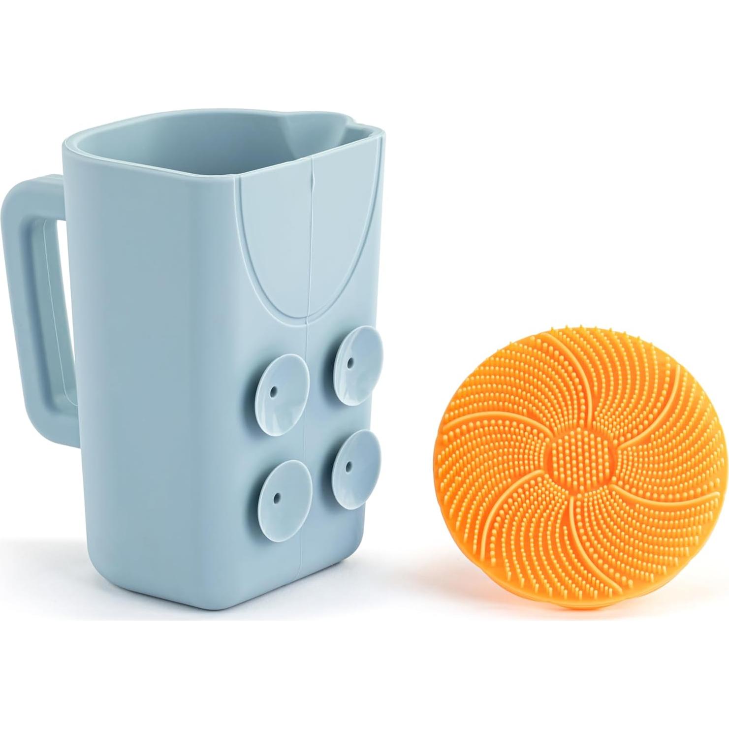 Juego de Taza de Enjuague y Cepillo Silicona DEMDACO