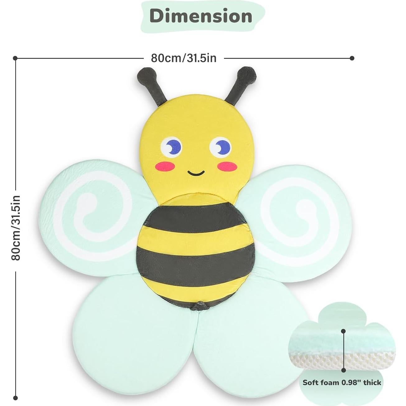 Almohadilla de Baño para Bebés Abeja 79.5 cm Antideslizante