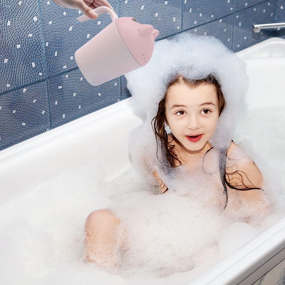 Vaso de Enjuague para Bebés Ykybhx Rosa 19.5x11.5cm con Mango