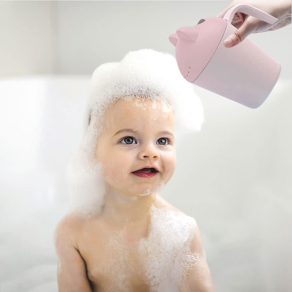 Vaso de Enjuague para Bebés Ykybhx Rosa 19.5x11.5cm con Mango