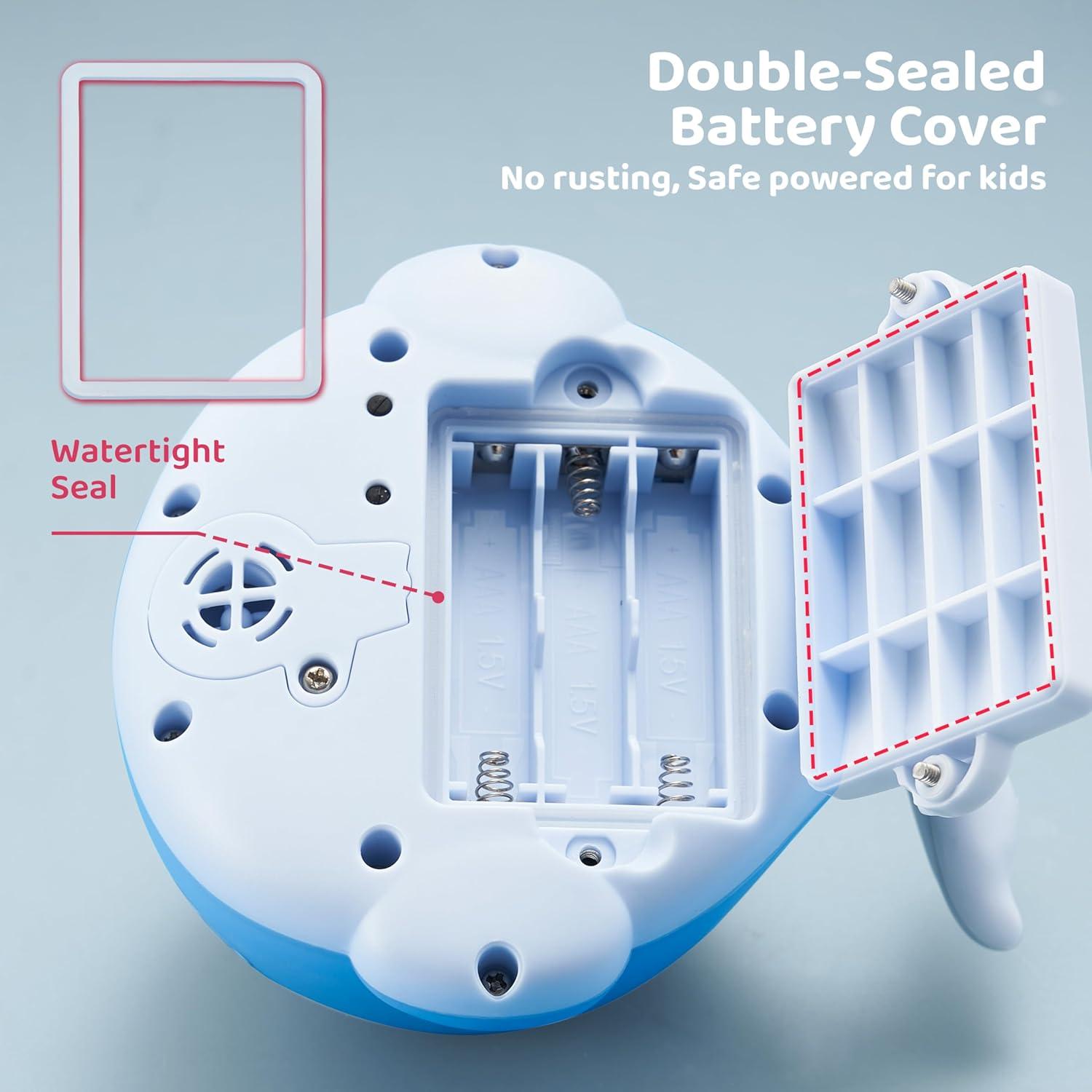 Juguete de Baño Ballena JOVA con Luz Cambiante IPX7