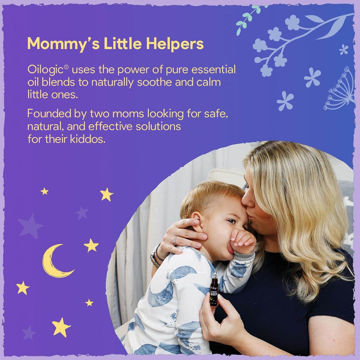 Jabón suave Oilogic para bebés - Sueño y descanso, 3 en 1