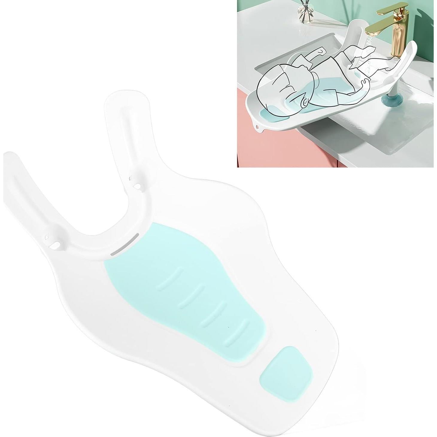 Bañera Plegable para Bebés Clean Rinse Verde Menta 31.8x51cm