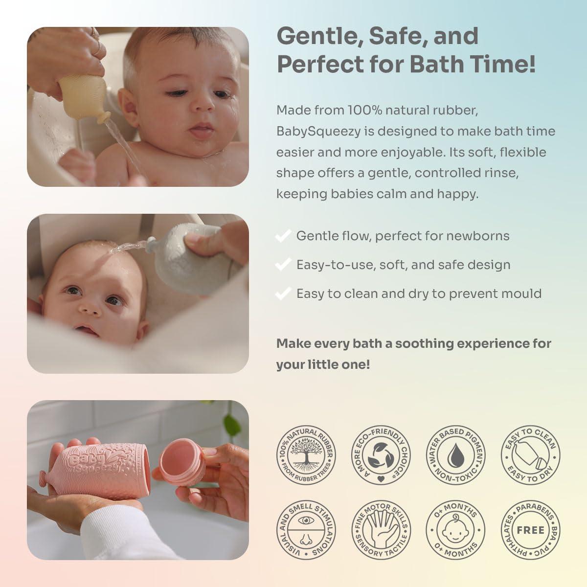 Juguete de Baño BabySqueezy Cielo 3 en 1 para Bebés