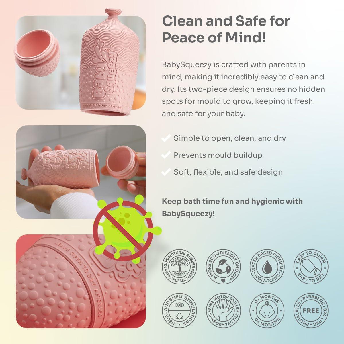 Juguete de Baño BabySqueezy Cielo 3 en 1 para Bebés