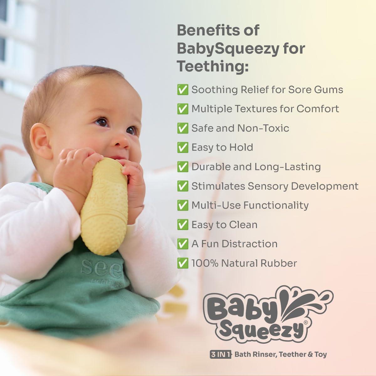 Juguete de Baño BabySqueezy Cielo 3 en 1 para Bebés