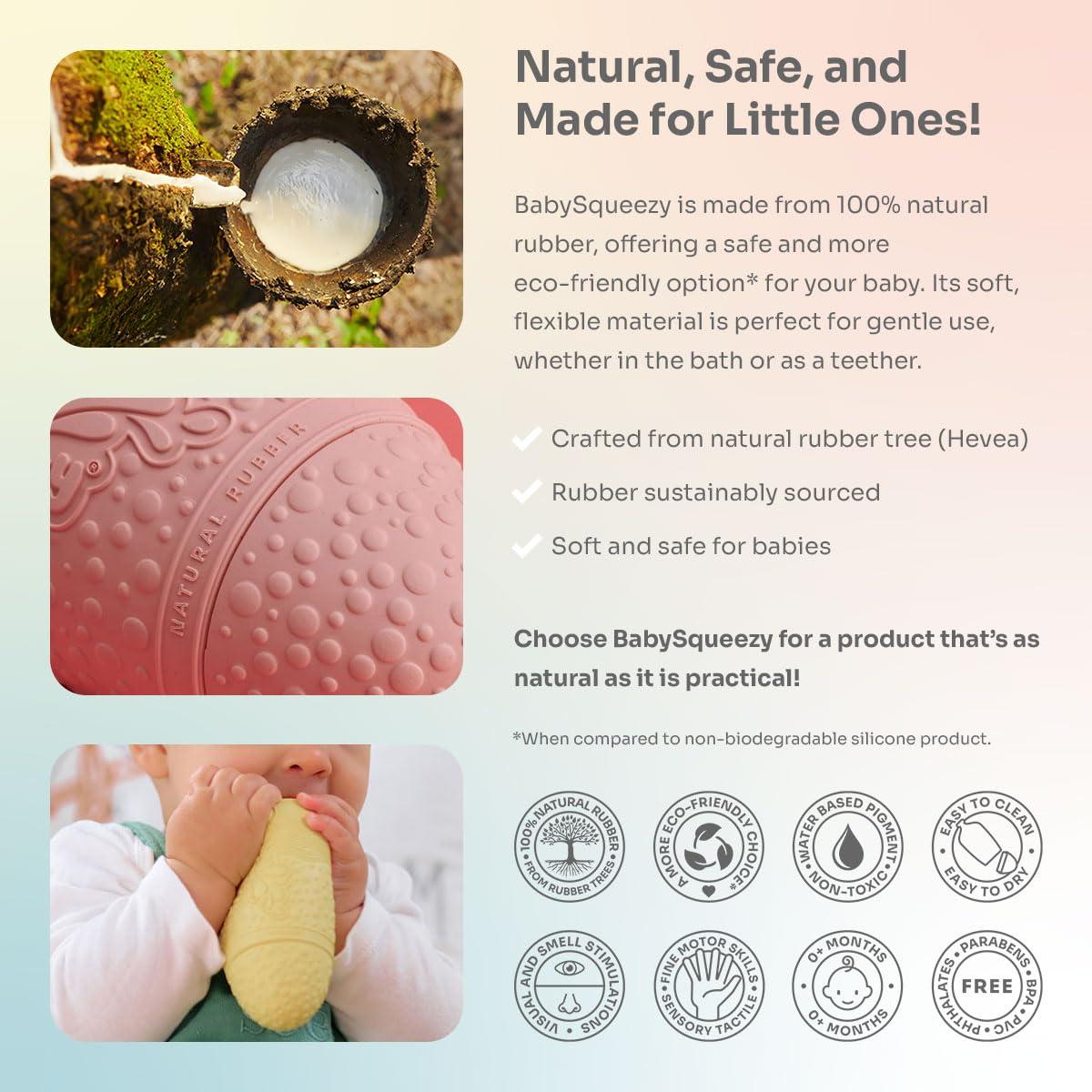 Juguete de Baño BabySqueezy Cielo 3 en 1 para Bebés