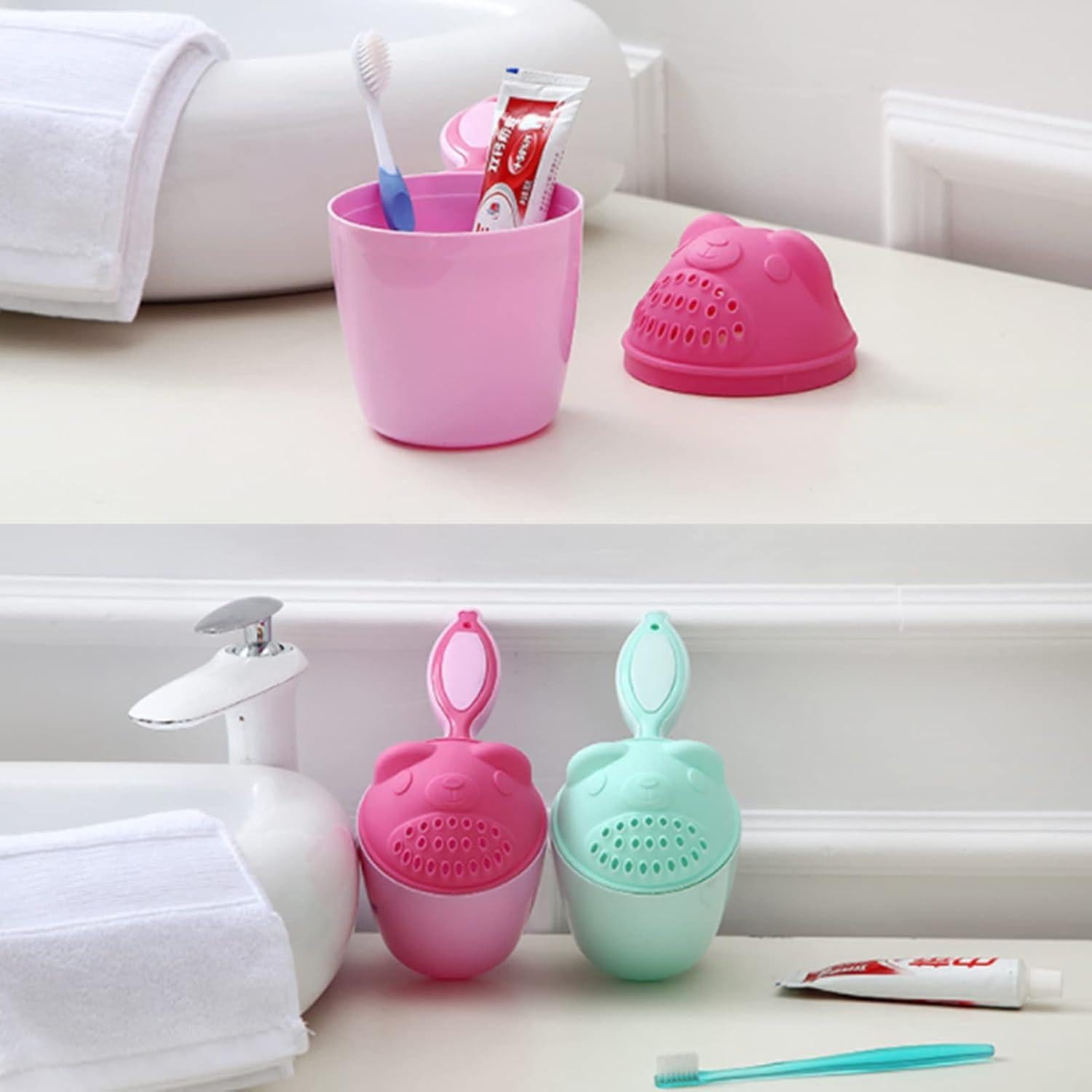 Taza de Enjuague para Bebés ViaGasaFamido Rosa 21x10.7x15cm