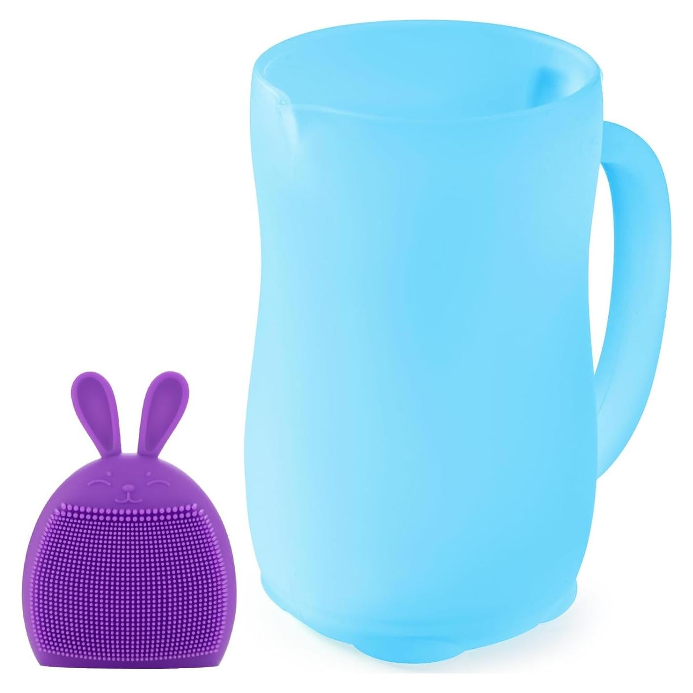 Taza de Enjuague para Bebés HOLINDK - Silicona 700 mL Azul