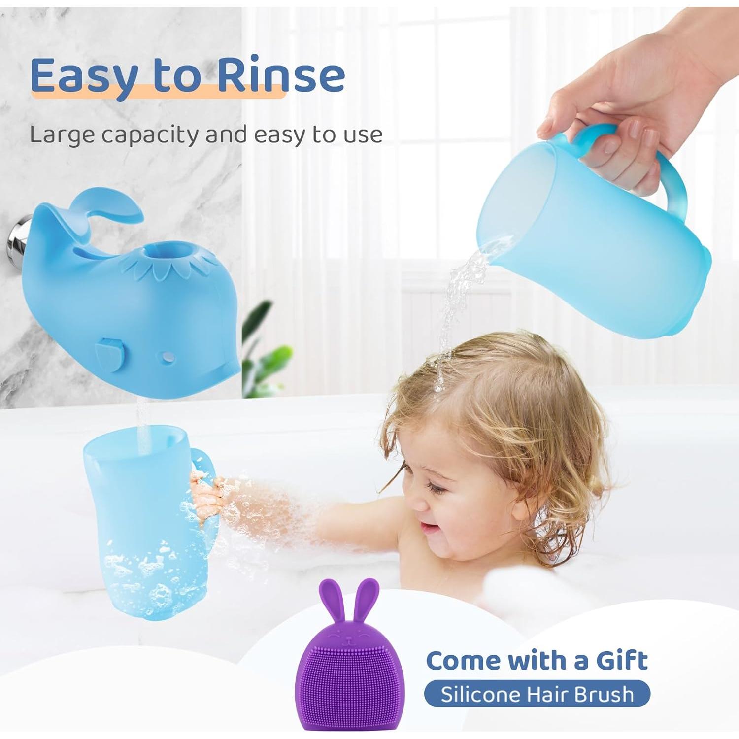 Taza de Enjuague para Bebés HOLINDK - Silicona 700 mL Azul