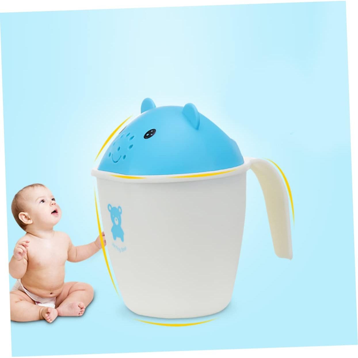Taza de Ducha para Niños Housoutil - Champú y Enjuague
