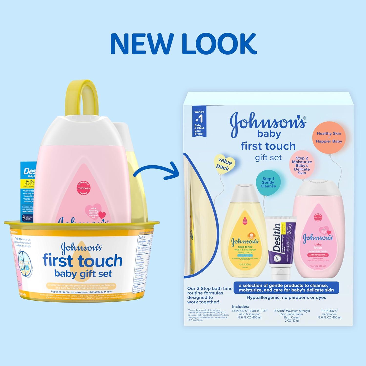 Set de Regalo Johnson's Baby Primer Toque para Bebé - 4 Productos