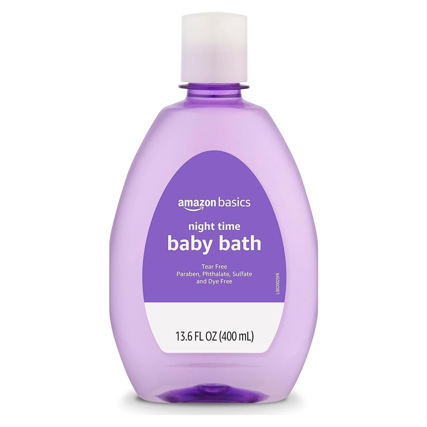 Amazon Basics Night-Time Baby Bath, Lightly Scented, 13.6 Fl Oz (Pack of 1) (Previously Solimo)