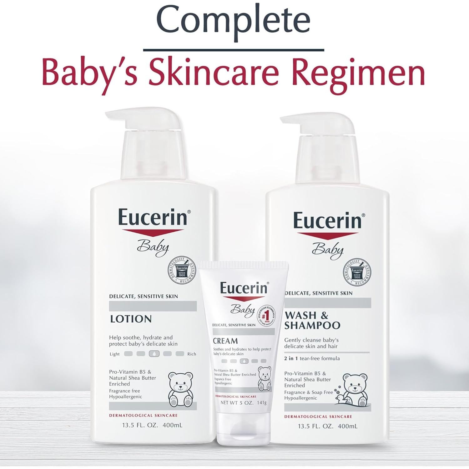Loción Corporal Eucerin para Bebés 400 ml Hipoalergénica