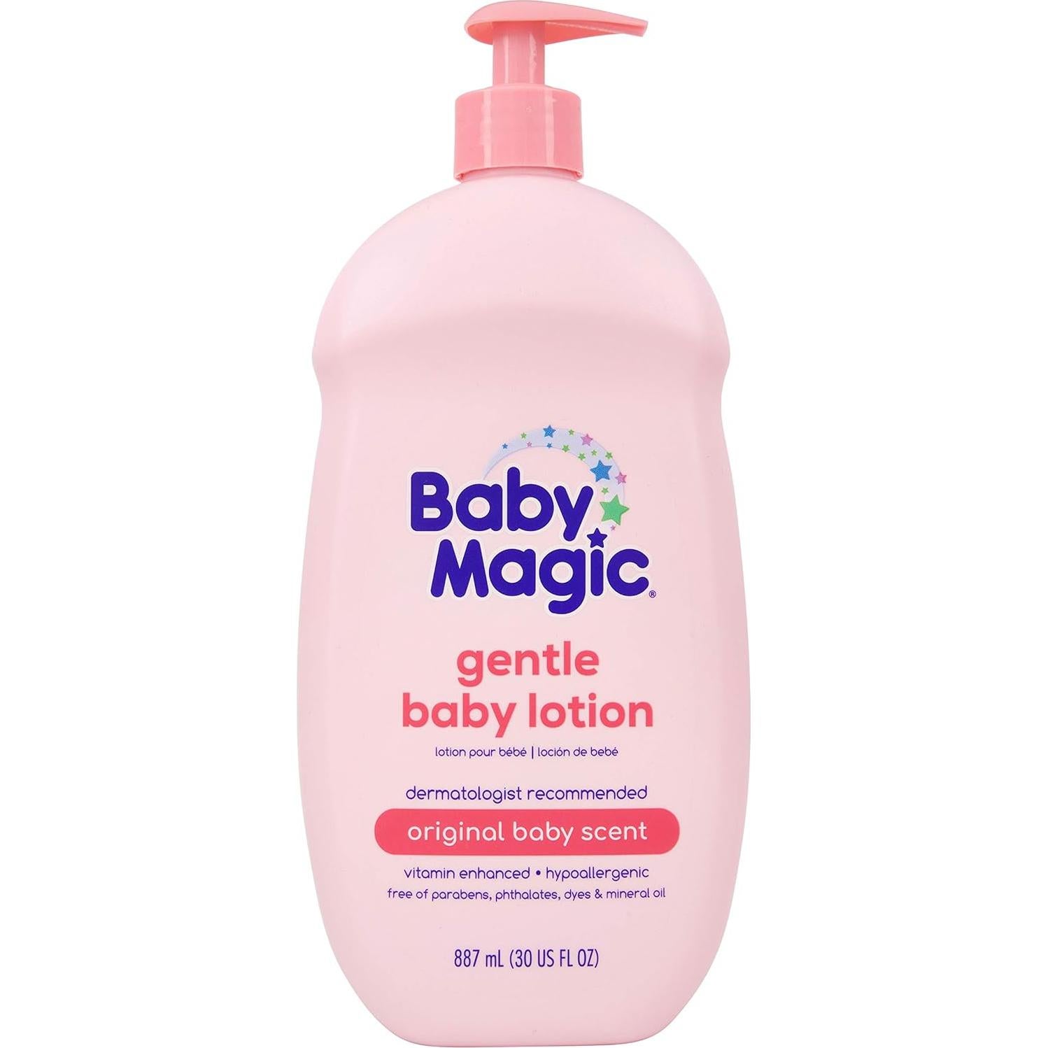 Loción Suave para Bebés Baby Magic 30 Oz | Pack de 4 | Hipoalergénica